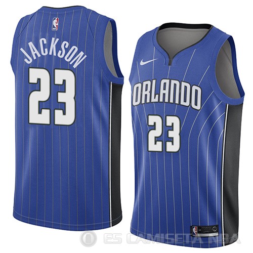 Camiseta Justin Jackson #23 Orlando Magic Icon 2018 Azul - Haga un click en la imagen para cerrar